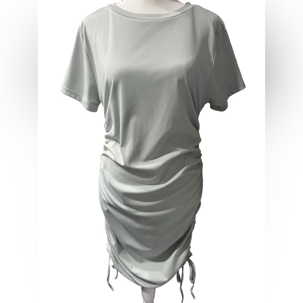 Shein Mint GreenT-Shirt scrunch Dress - Size Large